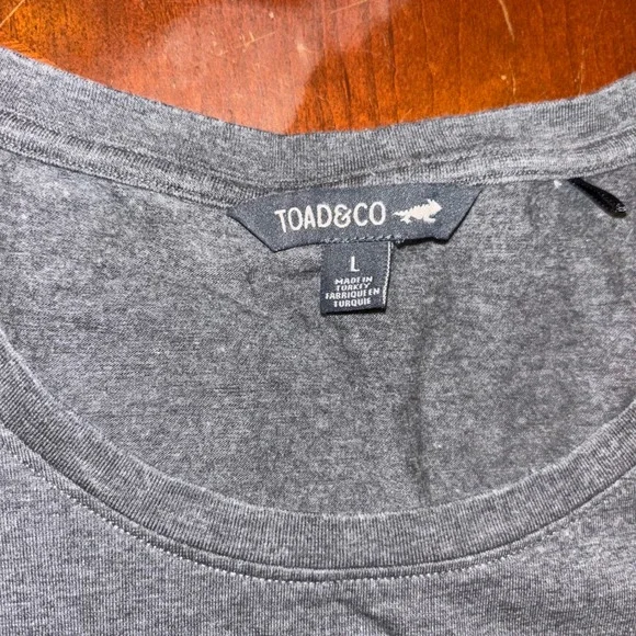 Toad&Co | Montclair Midi Dress | L Gray Organic Cotton Blend Long Sleeve Casual - Picture 2 of 13